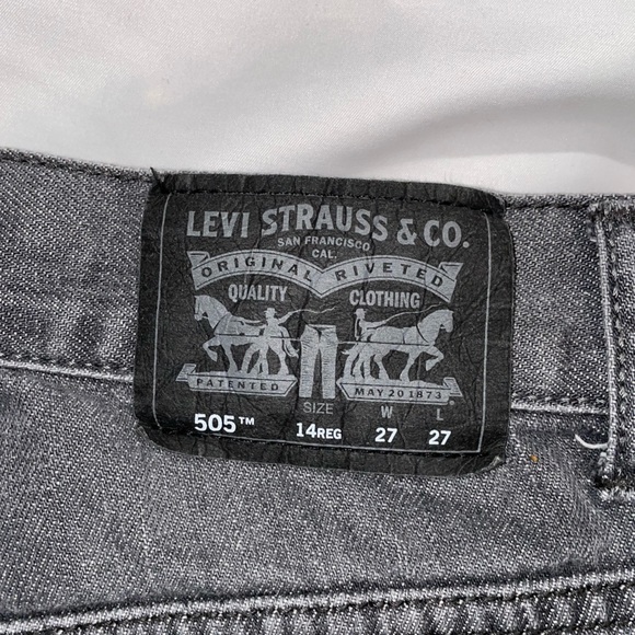 Levi’s 505 Straight Cut size 27 Dark Gray - Picture 4 of 5